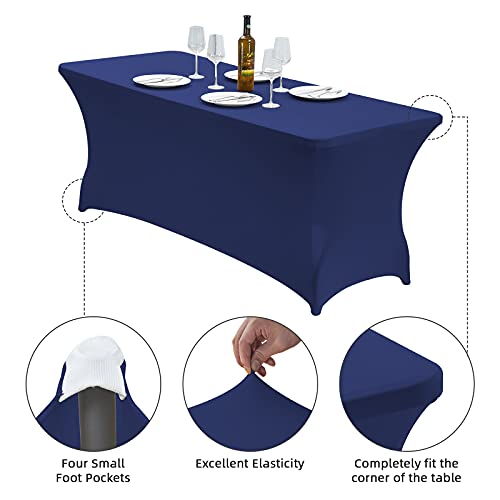 8FT Stretch Spandex Fitted Tablecloth