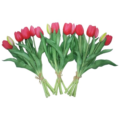 15pcs Artificial Tulips Flowers (15 Count)