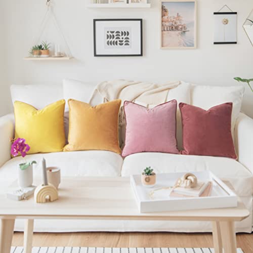 Decorative Throw Pillow Covers Cushion Cases (4 Count)