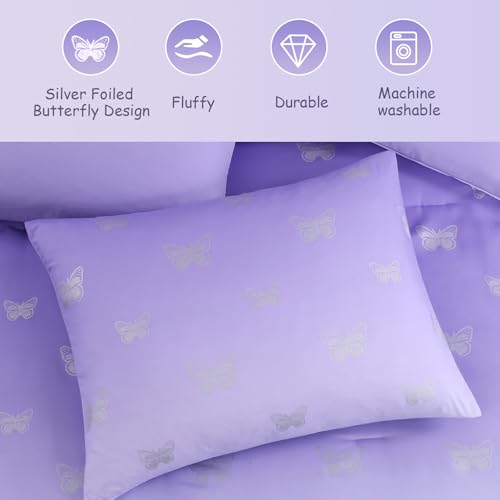 Twin Comforter Set with Sheets for Girls (5 Count)