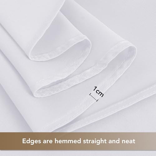 White Table Cloths Rectangular (8 Count)