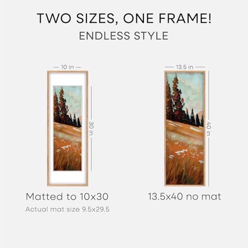 13.5x40 Natural Oak Frame (2 Count)