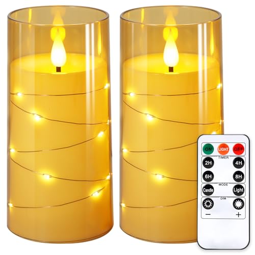3"x6"Flickering Flameless Candles (2 Count)