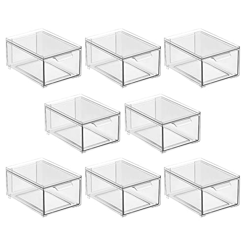 Plastic Bathroom Organizer Bin w (8 Count)