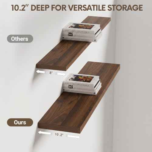 36" Floating Shelves 10 inch Deep (2 Count)