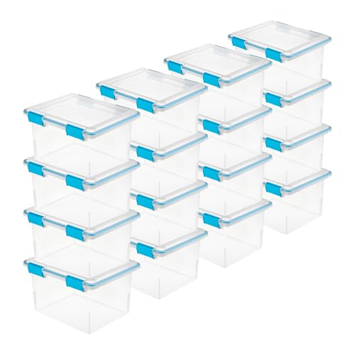 Gasket Storage Box with Lids for Home & Office (16 Count)