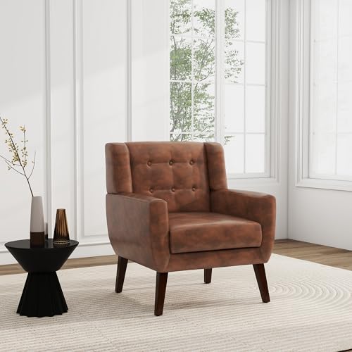 PU Leather Accent Chair