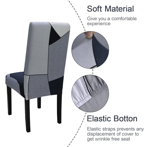 Pattern Chair Covers for Dining Room Set of 4