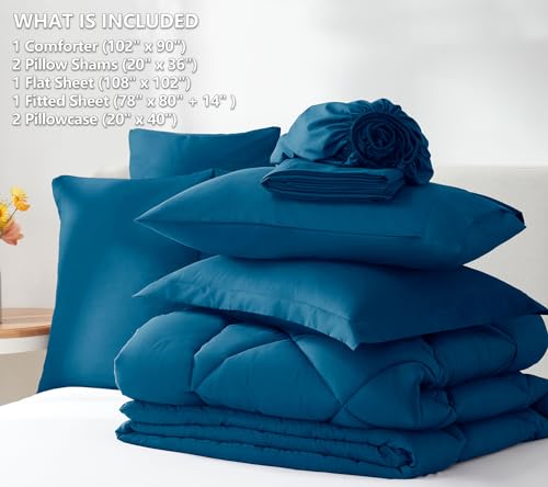 King Size Comforter Set Teal