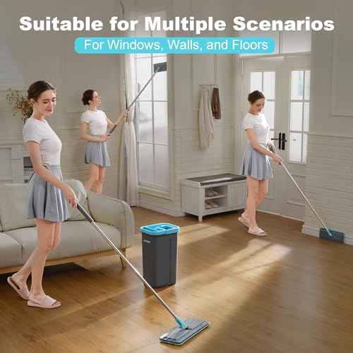 Microfiber Replacement Pads for Flat Mop System (4 Count)