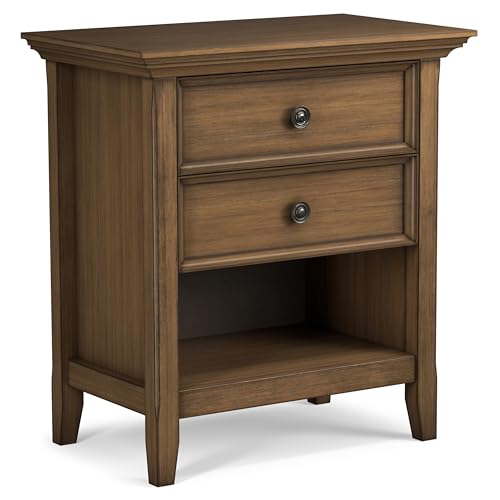 Amherst 24" Bedside Table in Rustic Natural Aged Brown