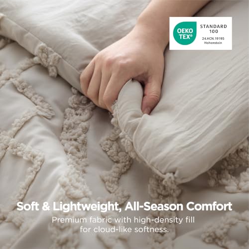 Tufted Boho Comforter Set Full Size