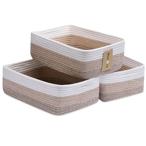 Large Shallow Organizing Baskets 15x11x5.1 Inches (3 Count)