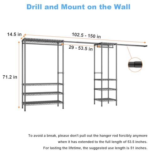 E11 Heavy Duty Garment Rack