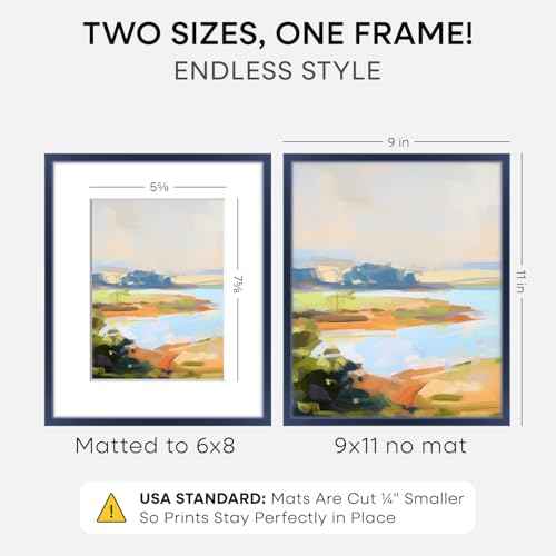 9x11 Blue Picture Frame (2 Count)