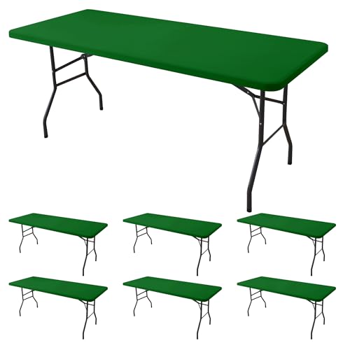 Fitted Tablecloth for 6 Foot Rectangle Tables (6 Count)