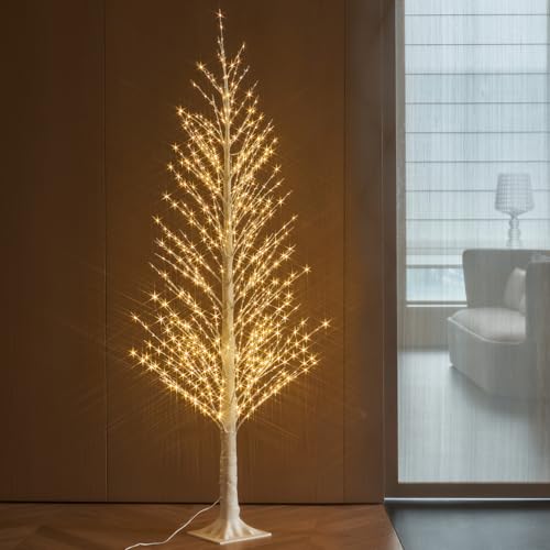 Lighted White Tree Alpine 6FT 810 LED Fairy Lights