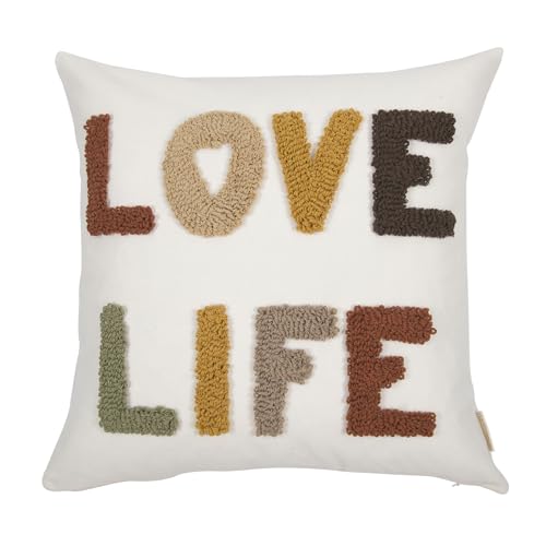 Boho Throw Pillow Covers 18*18 Tufted Fall Decorations for Sofa