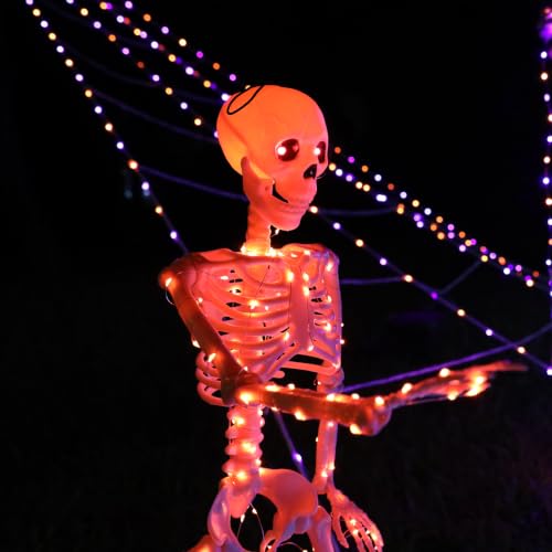 Halloween Decorations Outdoor Skeletons Set (Orange)