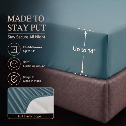 California King Comforter Set Mineral Blue