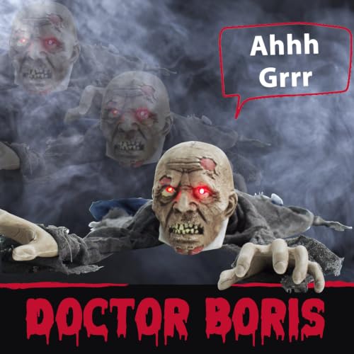 55" Crawling Zombie Halloween Animatronic (55" Crawling Zombie)