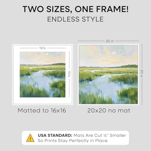 20x20 White Picture Frame