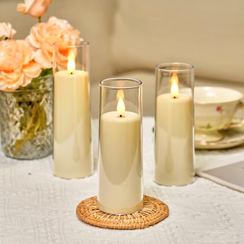 Ivory Flameless Candles with Remote (9 Count)
