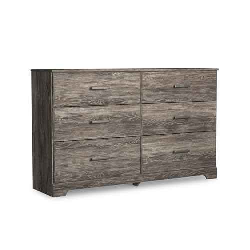 Ralinksi 6 Drawer Rustic Gray Double Dresser