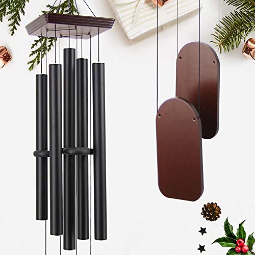 Large Wind Chimes Outdoor 48 Inch Sympathy Wind Chime with 5 Heavy Aluminum Tubes Tuned Soothing Melody