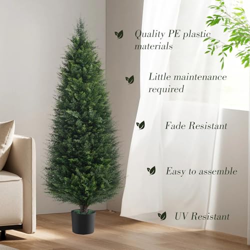 2Pack 5FT Artificial Cedar Tree (2 Count)