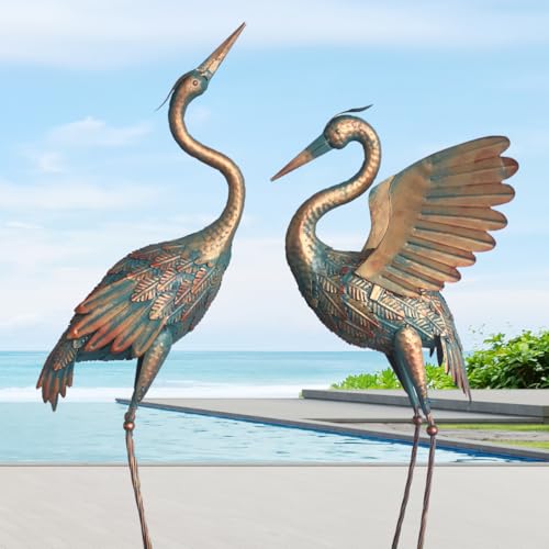 Crane Garden Sculpture & Statues (2 Count)