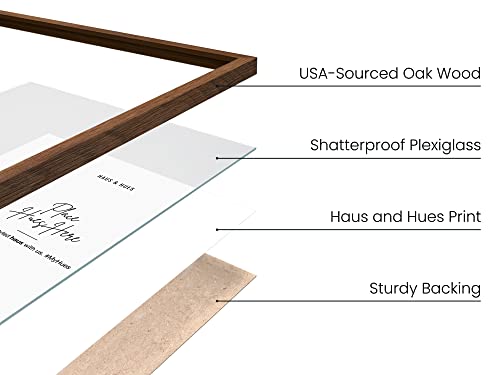 12x16 Walnut Oak Frame Set of 3 (3 Count)