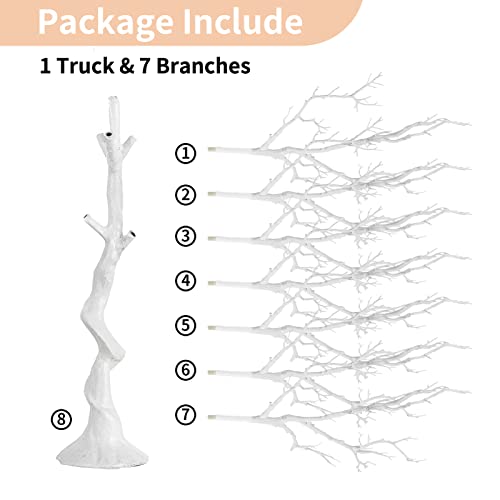 Artificial White Tree Branch for Christmas