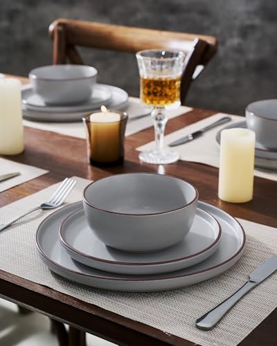 Mercury 16 Piece Stoneware Plates and Bowls