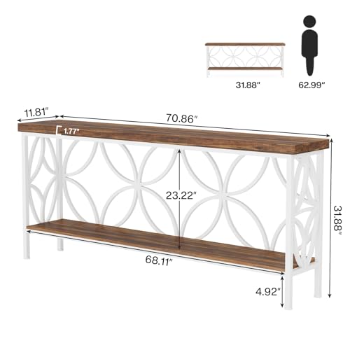 70.9 Inch Narrow Sofa Table