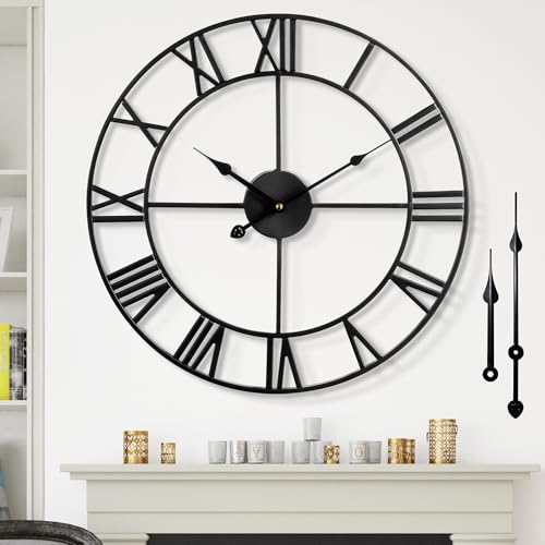 Large Wall Clock Silent Non