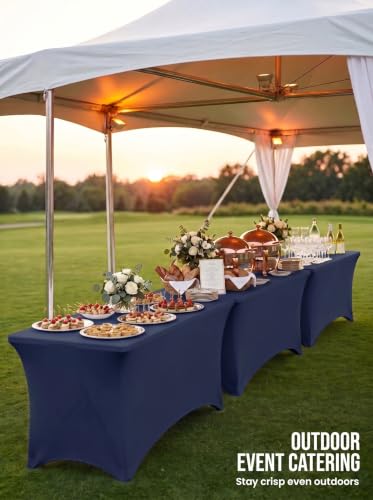 Bulk 10 Pack 6Ft Tablecloths for Hotels (10 Count)