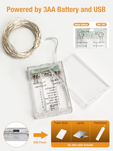 4 Pack Fairy Lights Battery Operated
