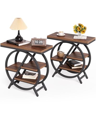 End Table Set of 2 Narrow Side Table (2 Count)