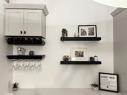 Joel’s Antiques 24 Inch Wooden Floating Shelves for Wall