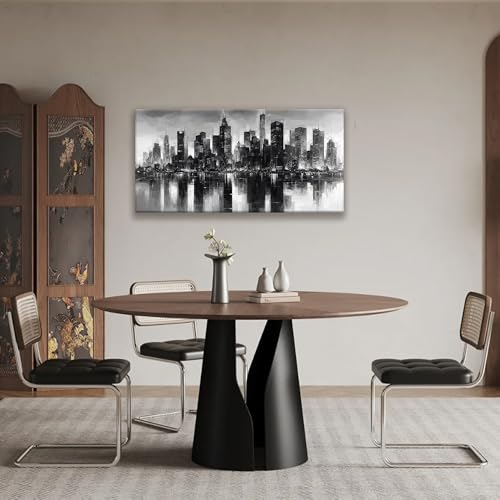 New York City Wall Art Brooklyn Bridge Wall Art Print Paintings Modern Cityscape Canvas Art Wall Decor Picture For Bedroom Apartment Office Home Decor Chicago Artwork 20 × 40 In