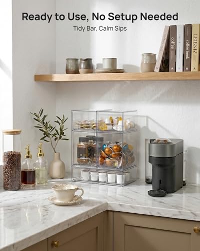 Clear Stackable Storage Drawers Set of 9 (9 Count)