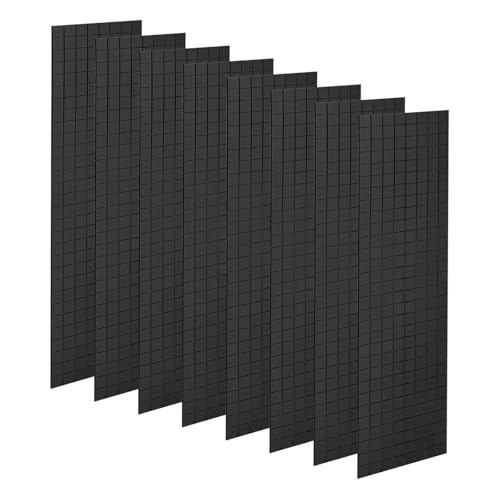Mirror Mosaic Tiles 5x5mm Square Black 8 Sheet 3840 Pcs (3840 Count)