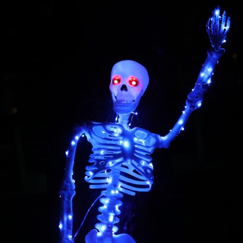 Halloween Decorations Outdoor Skeletons Set (Blue)