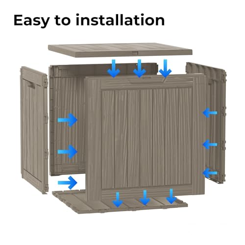 35 Gallon Small Waterproof Outdoor Storage Box