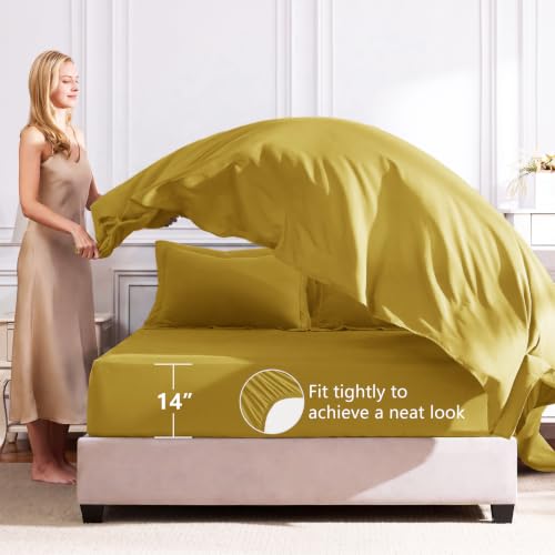 King Size Comforter Set Mustard Yellow