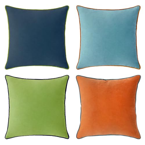 Decorative Throw Pillow Covers Cushion Cases (4 Count)