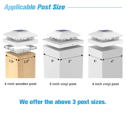4x4 Solar Post Cap Lights (6 Count)