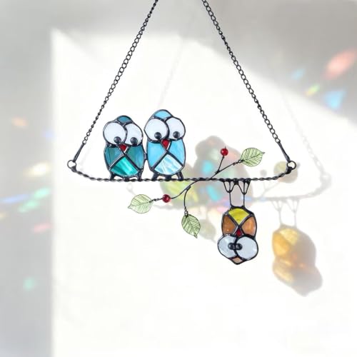 Stained Glass Birds Window Hanging