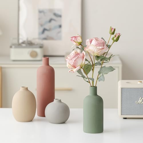 Modern Ceramic Vase Set (4 Count)